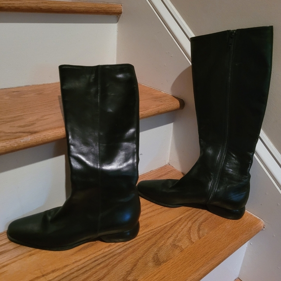 Cole Haan Black Leather Boots Made in Italy - Picture 3 of 5